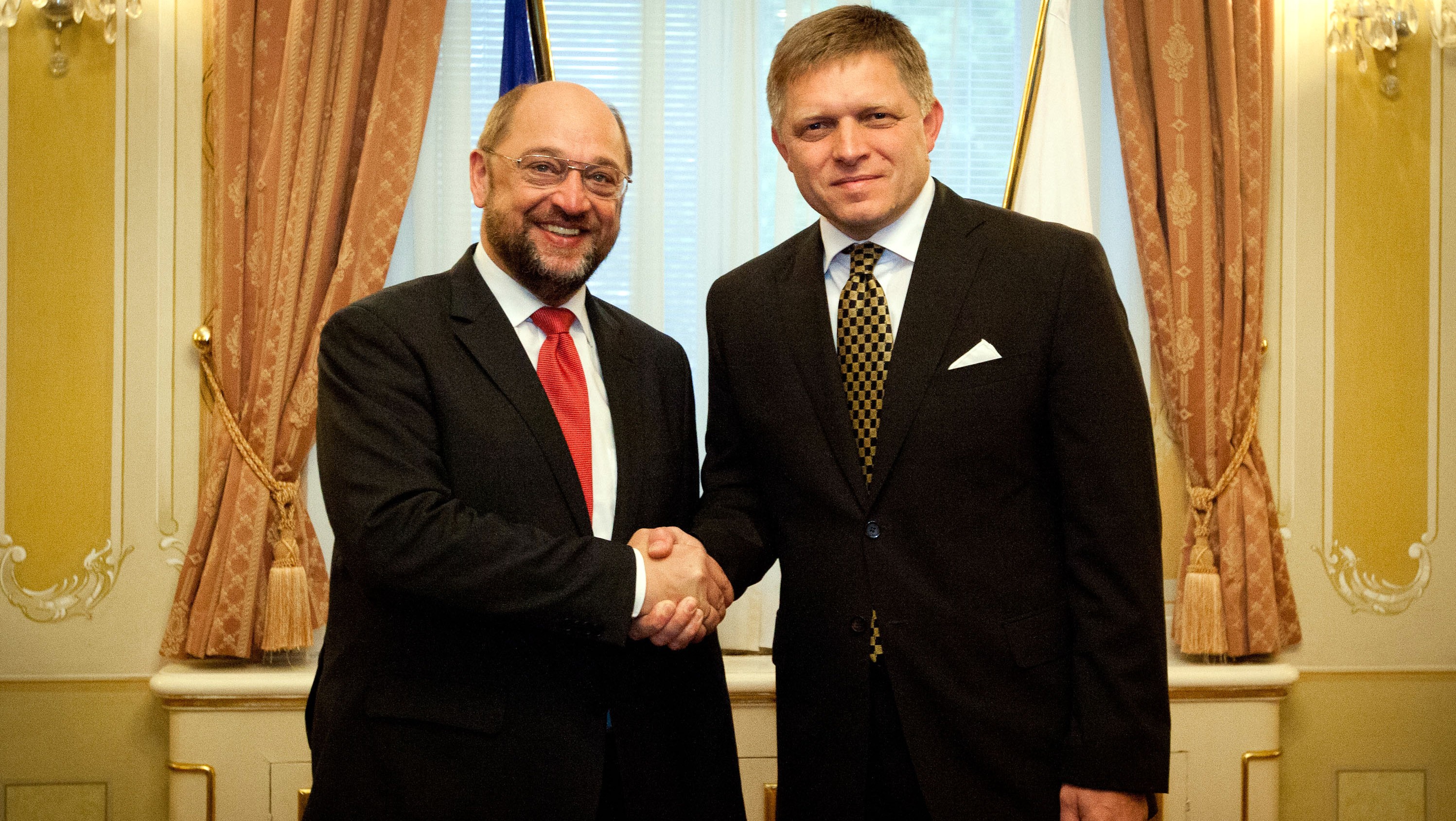 Robert Fico a predseda Európskeho parlamentu Martin Schulz